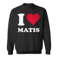 レッドハート I Love Matis スウェットシャツ