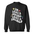 レトロ グルーヴィーなイム レシア Doing Lesya Things おかしな母の日 スウェットシャツ