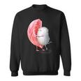 ロマンチック ピンク まぐろ 寿司 ハグ&キス 日本食通 スウェットシャツ