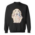 ロングヘア ダックスフンド ギフト かわいい ソーセージ 犬 レディース メンズ スウェットシャツ