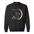ヴィンテージ三日月と星宇宙アートイラストtシャツ スウェットシャツ