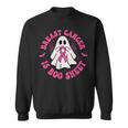 乳がんはブーシート ゴースト ピンクリボン ハロウィン スウェットシャツ