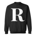 名前入り アルファベット イニシャル文字 R ギフト スウェットシャツ