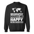 地理の先生への贈り物-面白い地理の恋人のユーモア スウェットシャツ