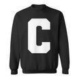 大文字 C アルファベット モノグラム イニシャル スウェットシャツ