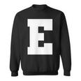 大文字 E アルファベット モノグラム イニシャル スウェットシャツ