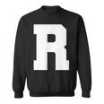 大文字 R アルファベット モノグラム イニシャル スウェットシャツ