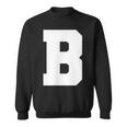 大文字b アルファベットモノグラム イニシャル スウェットシャツ