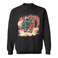 大胆でクールな外観の素晴らしい日本のドラゴン。 スウェットシャツ