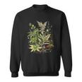 大麻植物とつぼみ 420 草 麻 サティバ インディカ ポットヘッド スウェットシャツ