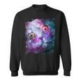 宇宙のかわいいアストロ宇宙猫 スウェットシャツ