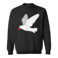平和への愛を込めた白い鳩 スウェットシャツ