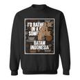 旅行とコーヒー愛好家 バタムインドネシア スウェットシャツ