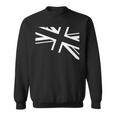 旗愛好家のためのユニオンジャックのホワイトデザイン。 スウェットシャツ