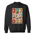 毛沢東ポップアートグリッド-9カラフルな肖像画と書道 スウェットシャツ