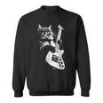 猫がギターベースを弾く スウェットシャツ
