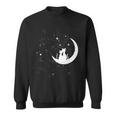 猫の家族 月の絵柄 メンズ レディース 子供 スウェットシャツ