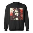 真面目な女王 野生の髪と尖った王冠 スウェットシャツ
