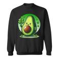 聖パトリックの日 アボカド 幸運の四つ葉のクローバー スウェットシャツ