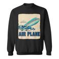 航空機愛好家のためのクールな旅客機飛行機コスチューム。 スウェットシャツ