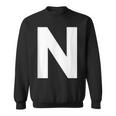 英文字 N 大文字 アルファベット モノグラム イニシャル Abc スウェットシャツ