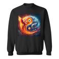 陰陽鳳凰と日本龍 スウェットシャツ