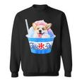 面白いtシャツ コーギー かき氷 イヌ メンズ 犬好き グッズ かわいい おもしろ 面白い 服 ネタ 夏 スウェットシャツ