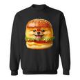 面白いtシャツ ポメラニアン 犬 ハンバーガー メンズ 犬好き グッズ かわいい おもしろ 面白い 服 ネタ スウェットシャツ