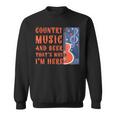 面白いカントリーミュージック&ビール音楽祭 アコースティックギター スウェットシャツ