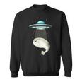 面白いサカバンバスピス フィッシュミーム Ufo アブダクション スウェットシャツ