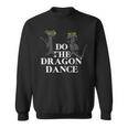面白いドラゴンダンス ダンシングドラゴンミーム スウェットシャツ