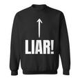 面白い嘘つき嘘つき嘘つき嘘つき詐欺師 スウェットシャツ