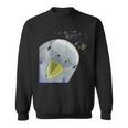 面白い好奇心インコのセキセイインコ スウェットシャツ