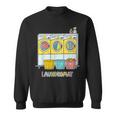 鮮やかでカラフルなコインランドリーテーマ カジュアル スウェットシャツ