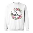 101歳&素晴らしいフローラルパーティーハッピー101歳の誕生日 スウェットシャツ