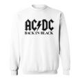 AcDcロックミュージックバンドバックブラックロゴ。 スウェットシャツ