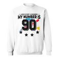 Age Is Just Number スポーツ 90歳 面白い 90歳の誕生日 スウェットシャツ