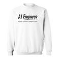 Aiエンジニアが今日の明日の知性を構築 スウェットシャツ