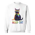 Ally Cat Lgbtゲイプライド月間2025レインボー平等権 スウェットシャツ