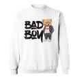 Angry Bad Boystyle、クールなテディベア、バッドボーイグラフィックデザイン。 スウェットシャツ