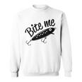 Bite Me 面白いフィッシャーマンフィッシングルアー スウェットシャツ