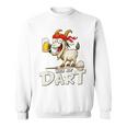 Bock Auf Dart ヤギとビールジョッキ 面白いダーツプレーヤー スウェットシャツ
