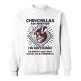 Chinchillas Are Awesome 面白いチンチラママパパ スウェットシャツ