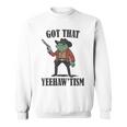 Country Cowboy Rodeo Western Frog Got That Yeehaw'tism Sweatshirt