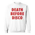 Death Before Disco Inspired メンズ レディース 80年代レトロ スウェットシャツ