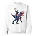 Dino Abraham Lincoln 4Th Of July Boys American Flag スウェットシャツ