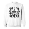 Eat Pie Repeat 面白い感謝祭のユーモア スウェットシャツ