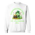 Everyones Irish Olotl Axolotl 聖パトリックデー グリーン アホロートル 長袖tシャツ スウェットシャツ