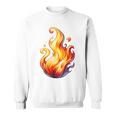 Fire Element Flameのグラフィックアート。あらゆる年齢の方に。 スウェットシャツ