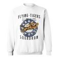 Flying Tigersquadron 第二次世界大戦ヴィンテージ記章 バックプリント スウェットシャツ